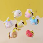 Mini Minini Plush Keyring Honey Bee