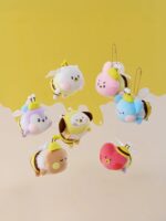 Mini Minini Plush Keyring Honey Bee