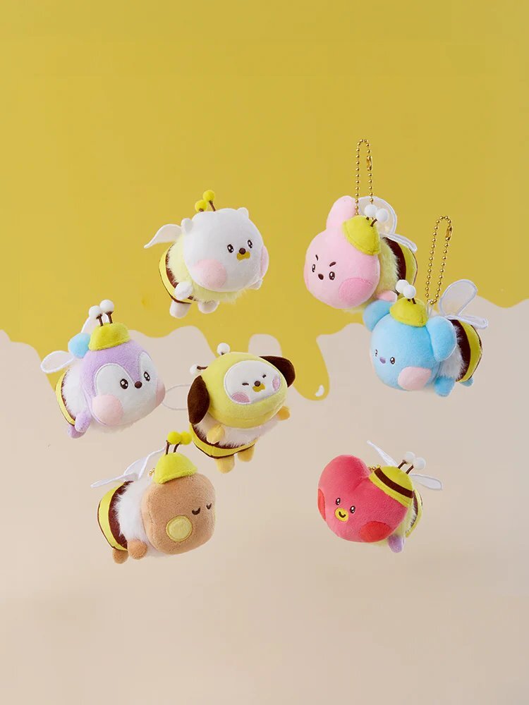 1779298116597_image Mini Minini Plush Keyring Honey Bee - Image 1